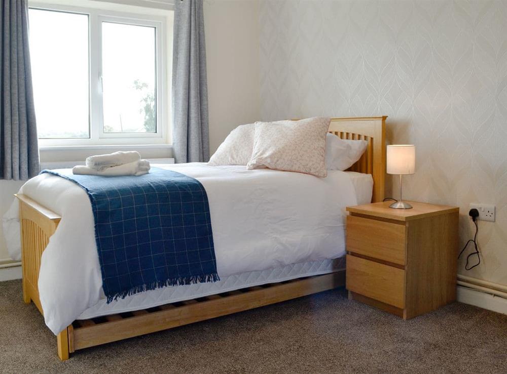 Comfortable bedroom with pull out bed at Bryn Boda in Nantglyn, near Denbigh, Conwy, Clwyd