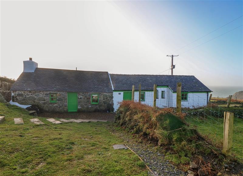 Outside at Bryn Canaid, Uwchmynydd near Aberdaron