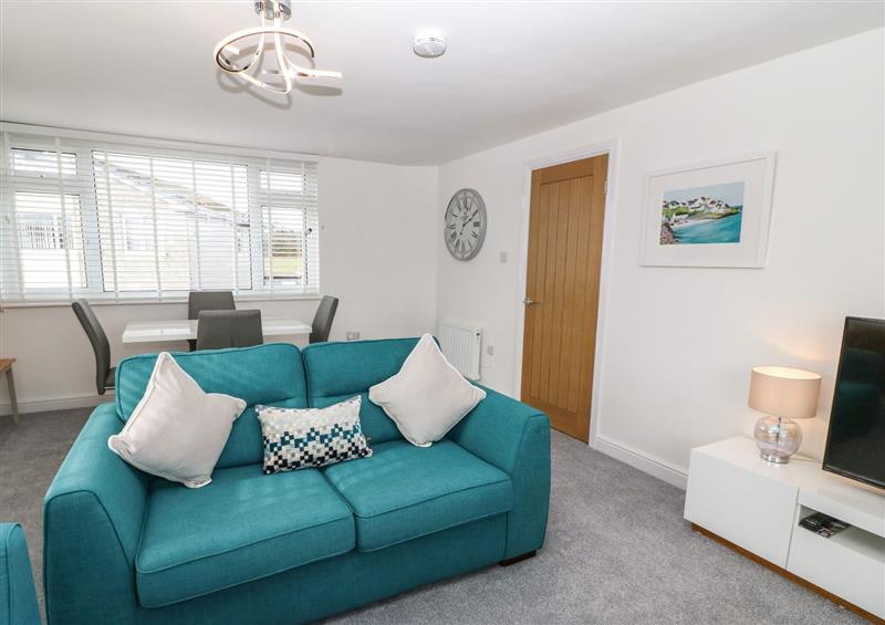 Relax in the living area at Bryn Derw Bach, Moelfre