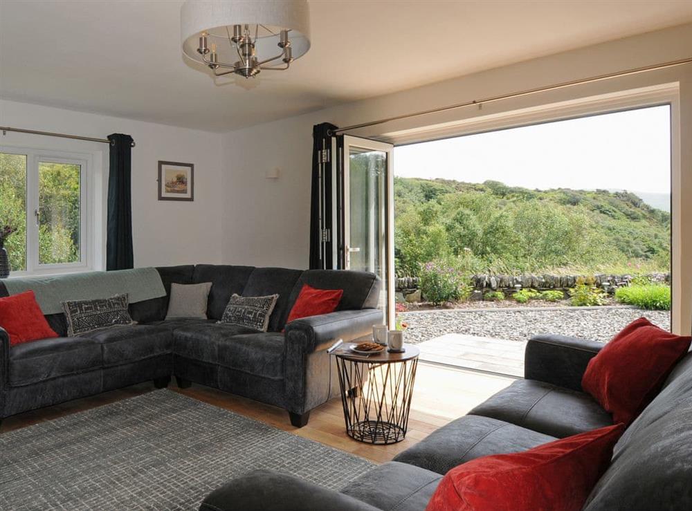 Living room at Bryn Derw in Barmouth, Gwynedd