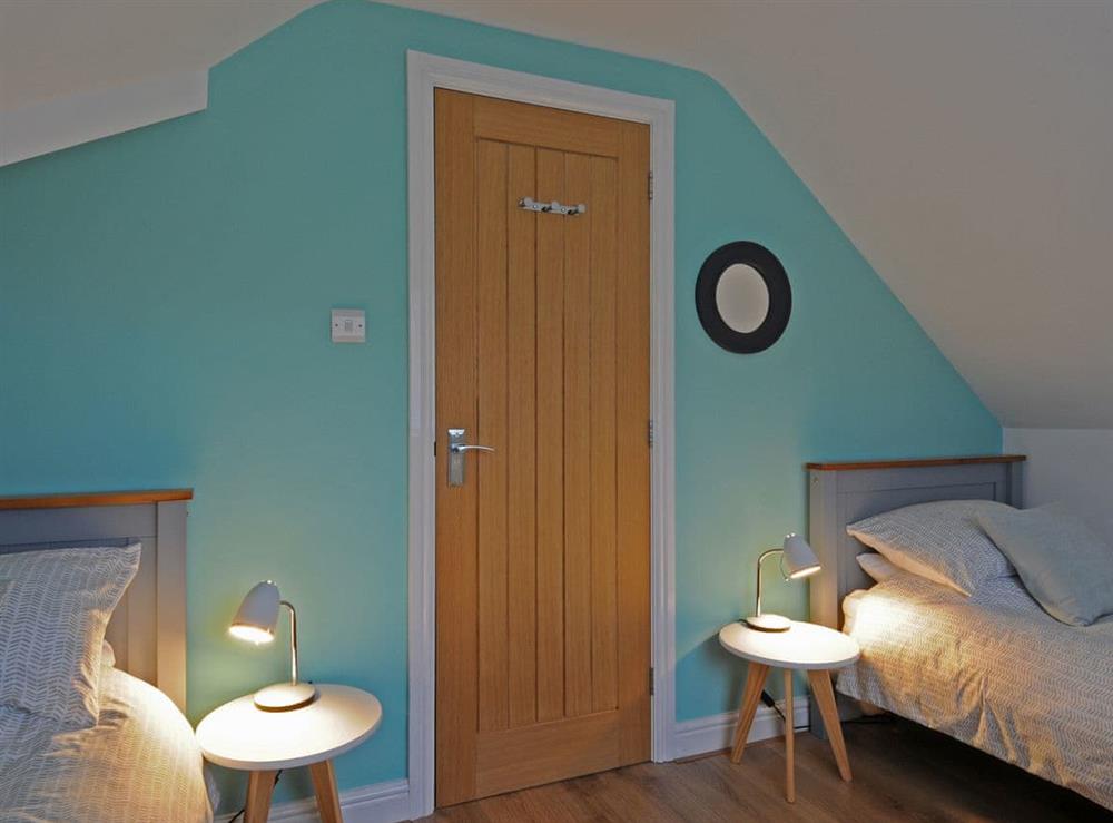 Twin bedroom at Bryn Derw in Barmouth, Gwynedd