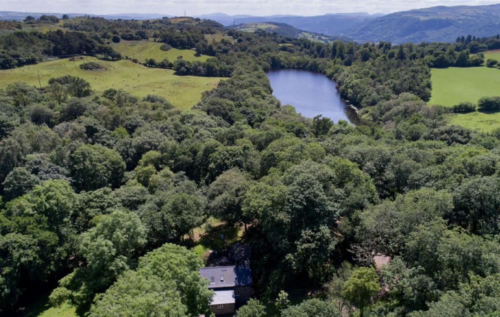 Set in hilly and wooded countryside in the lower reaches of the Conwy Valley, it commands spectacular views across to Snowdonia.