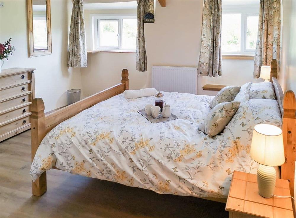 Double bedroom at Bryn Eithin in Carmel, near Caernarfon, Gwynedd