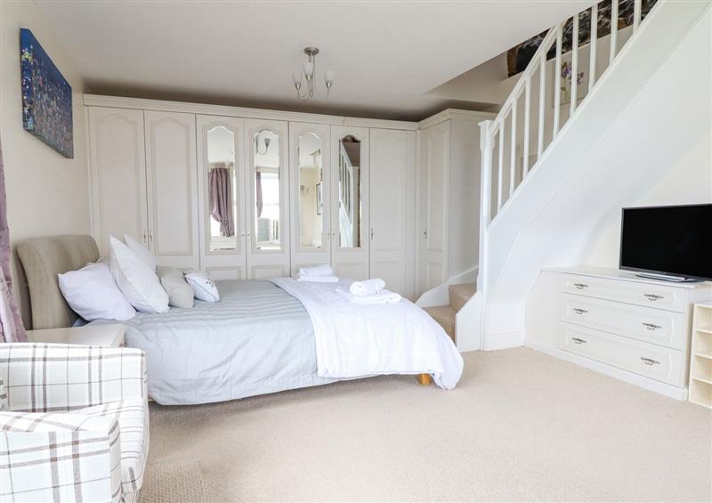 One of the 4 bedrooms at Bryn Glasfor, Llanaber near Barmouth