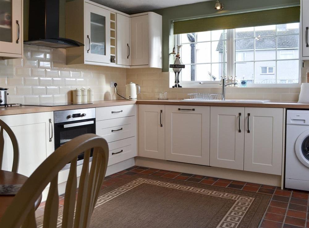 Kitchen with dining area at Bryn Golau in Llanfaethlu, near Valley, Anglesey, Gwynedd