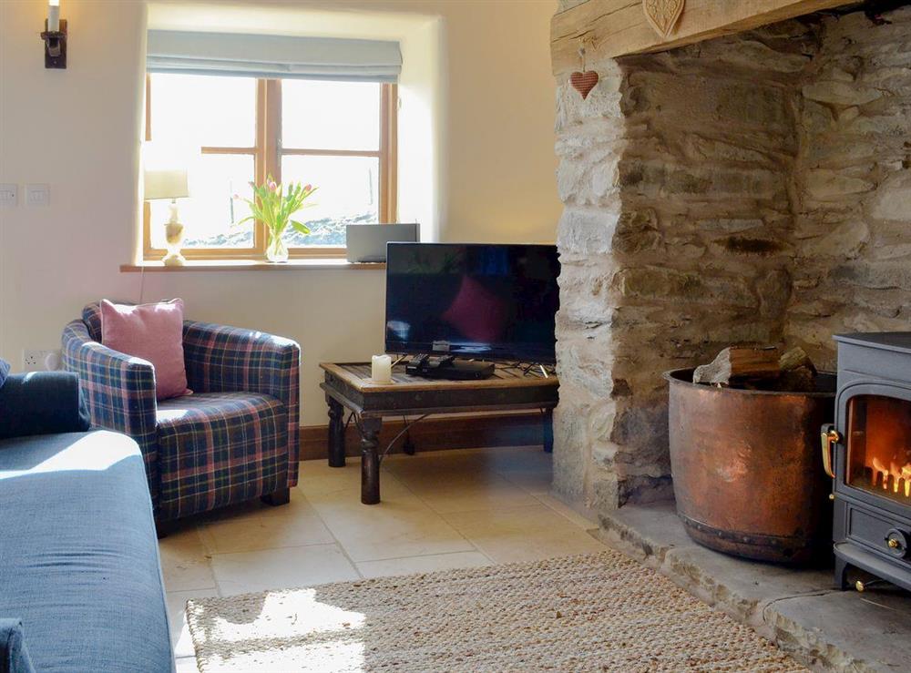 Comfortable living area at Bryn Gwnog in Llanrwst, near Betws-y-Coed, Gwynedd