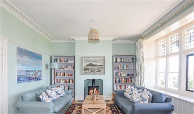 This is the living room at Bryn Henllan, Criccieth