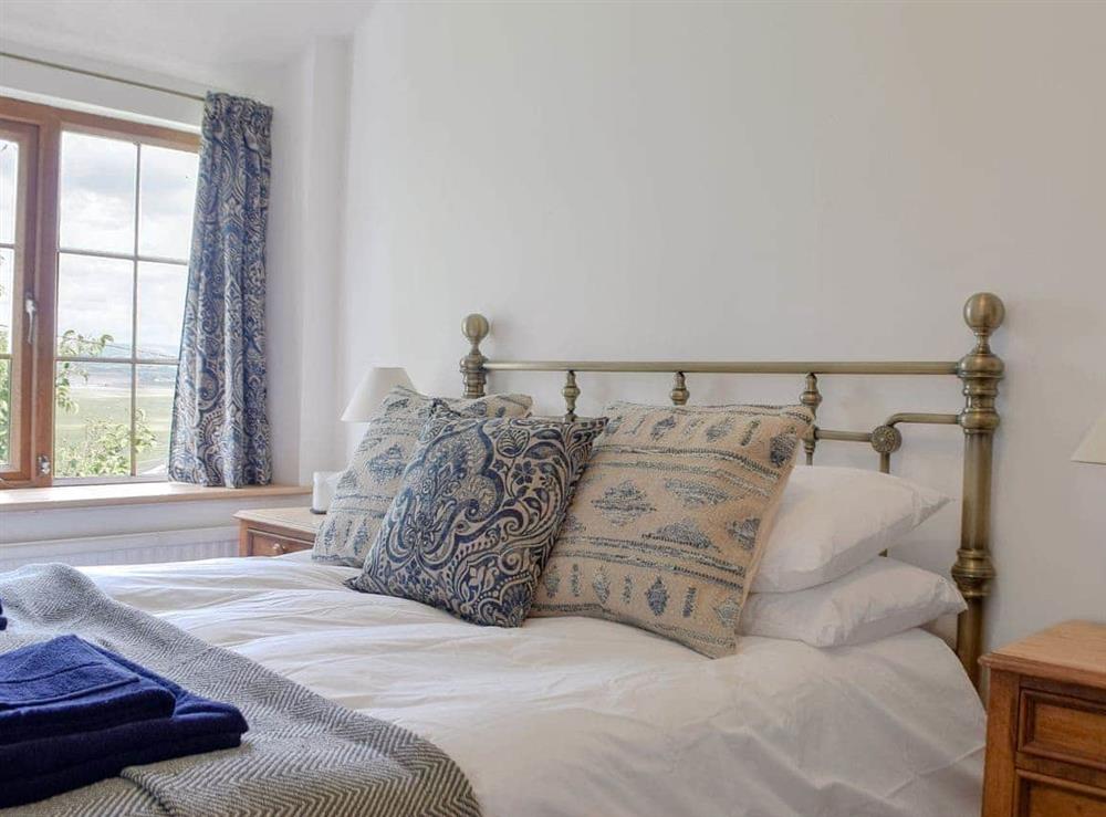 Comfortable double bedroom at Bryn Heulog in Penclawdd, near Swansea, West Glamorgan