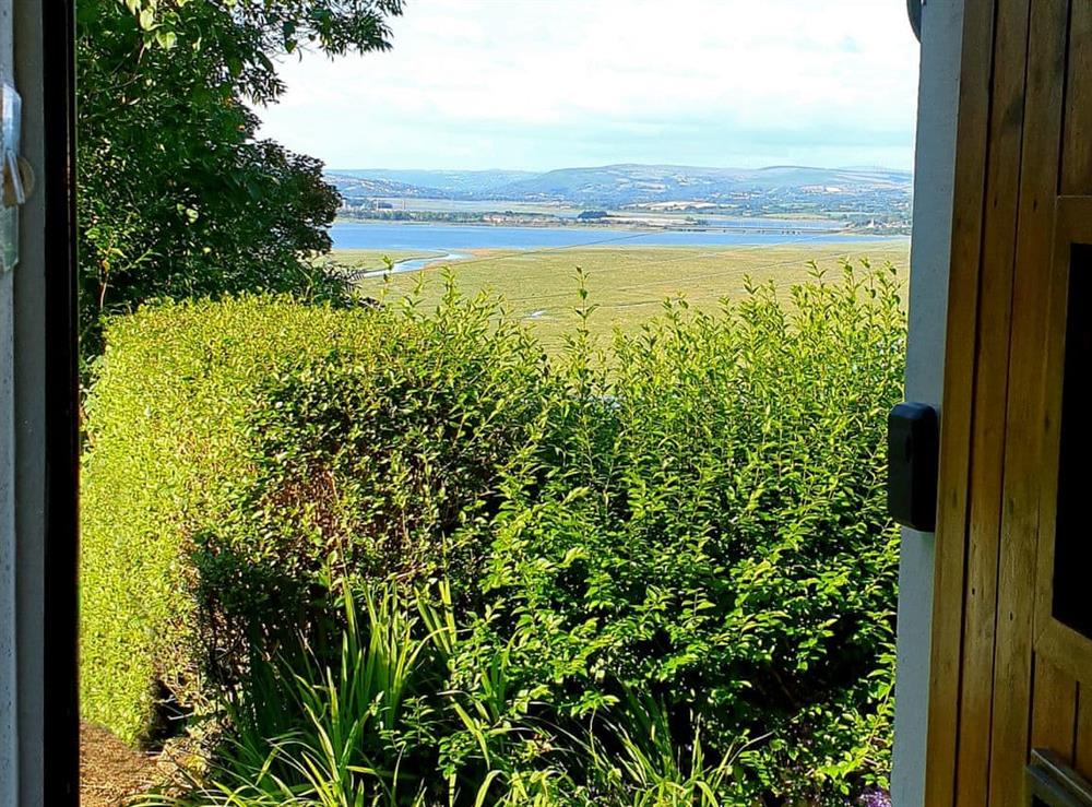 Wonderful view from front door at Bryn Heulog in Penclawdd, near Swansea, West Glamorgan