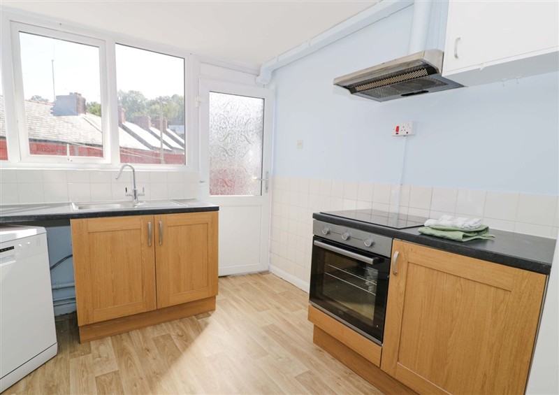 This is the kitchen at Bryn Hyfryd, Conwy