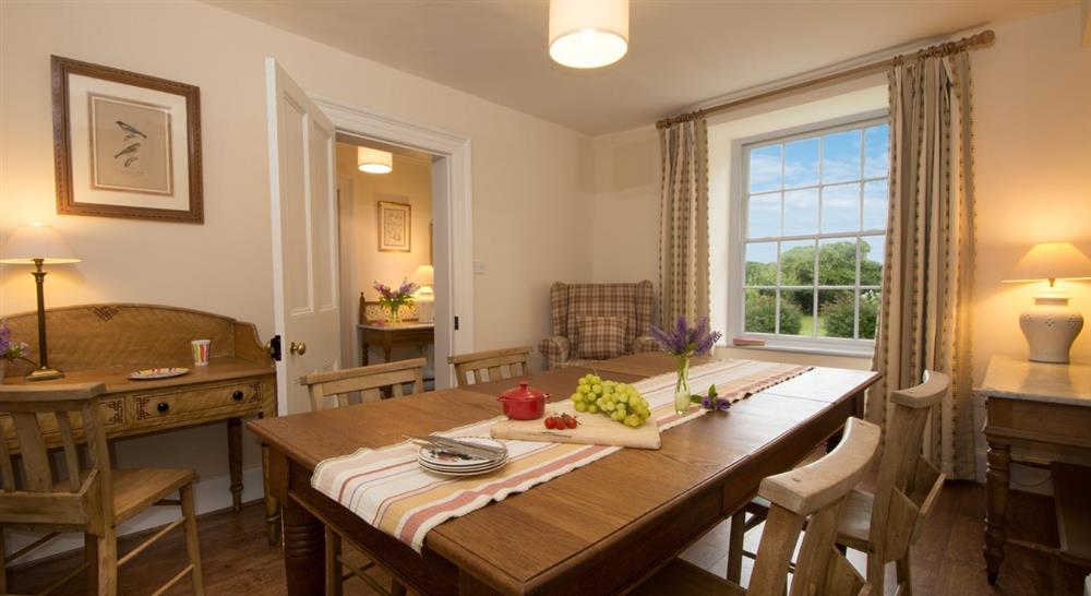 Dining room at Bryn Llywelyn in Anglesey, Wales