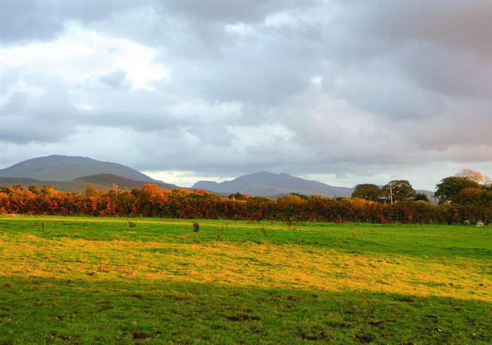 Views of Snowdonia at Bryn Menai in Port Dinorwic, Gwynedd