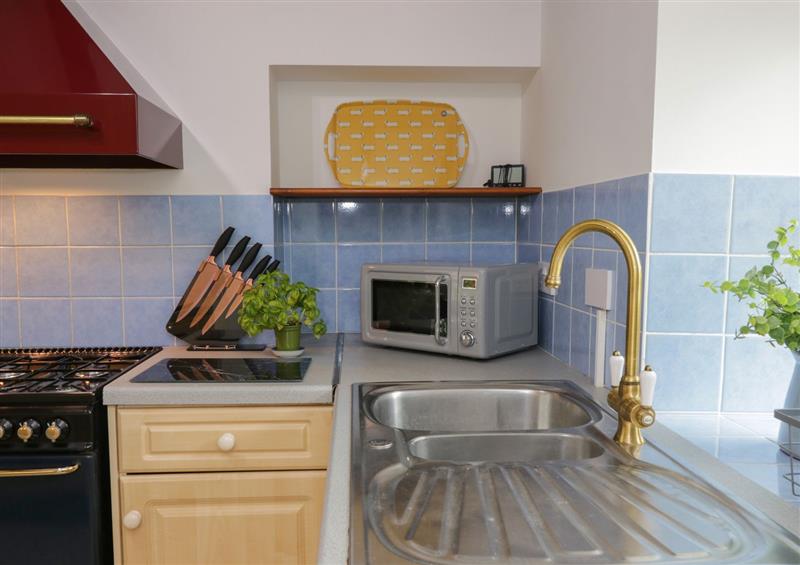 This is the kitchen at Bryn Peris, Moelfre