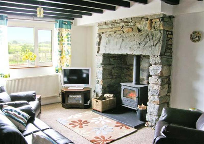 The living room at Bryn Re, Dolgellau