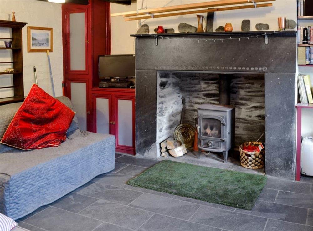 Characterful living room at Bryn Rhosgoch in Cwm Penmachno, near Betws-y-Coed, Gwynedd