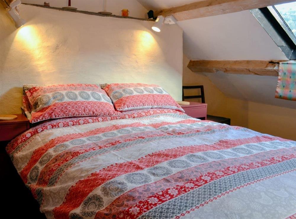 Cosy double bedroom at Bryn Rhosgoch in Cwm Penmachno, near Betws-y-Coed, Gwynedd