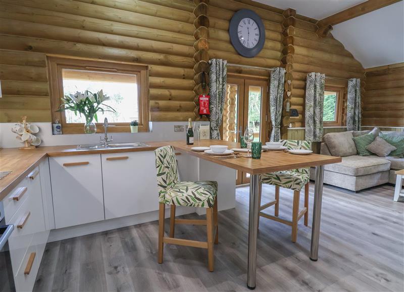 Relax in the living area at Brynallt Country Park Redwood Lodge, Frankton near Ellesmere