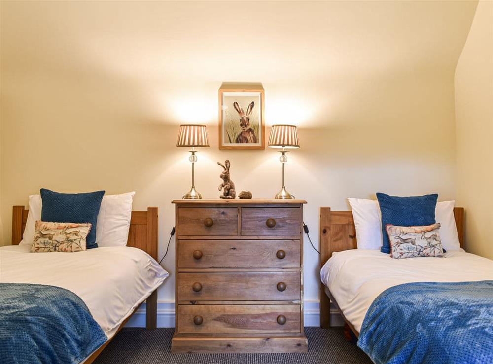 Twin bedroom at Brynfields in Ashbourne, Derbyshire