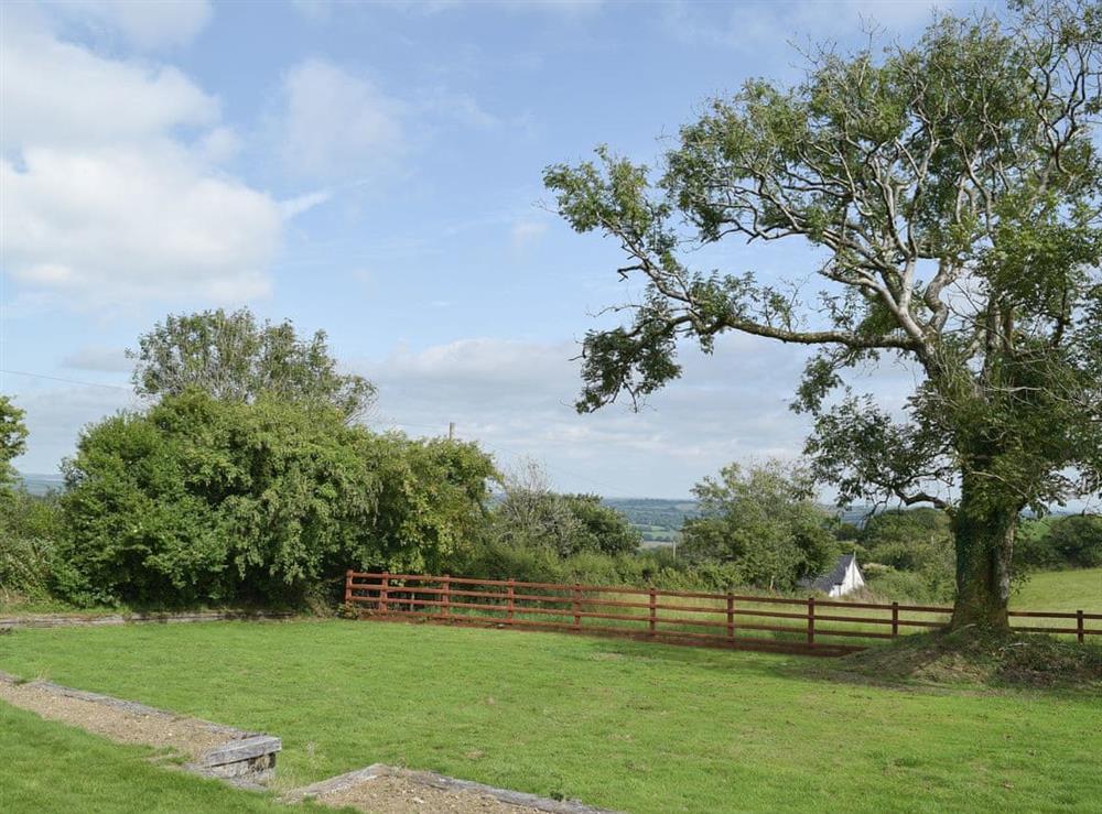 View from garden at Brynhowell in Glandwr, near Narbeth, Dyfed