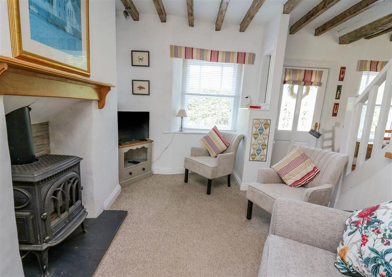 This is the living room at Bryniau Bychain Cottage, Pennal near Cwrt