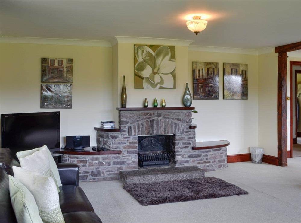 Living room at Brynich Villa in Brecon, Powys