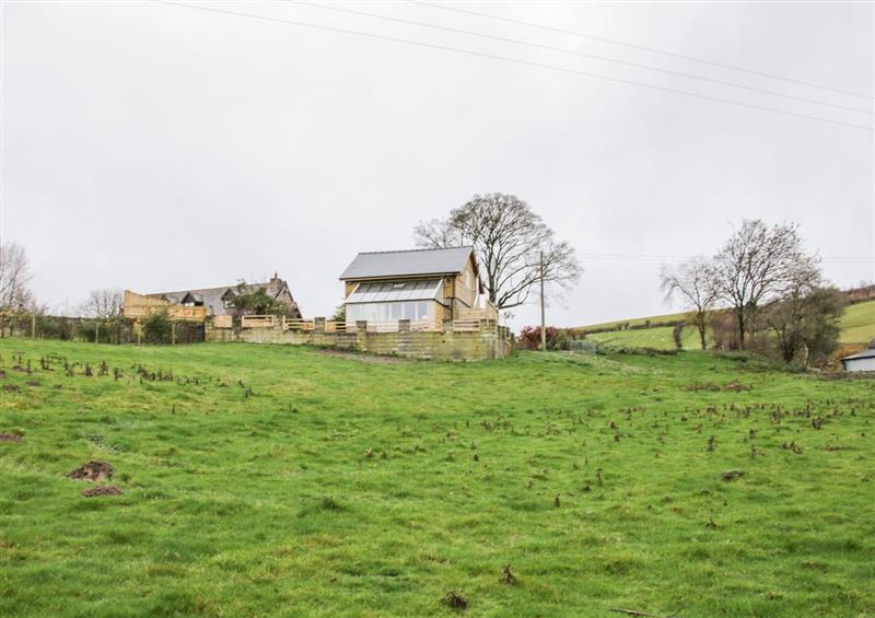 Rural landscape at Brynlikky cottage, Chapel Lawn near Bucknell