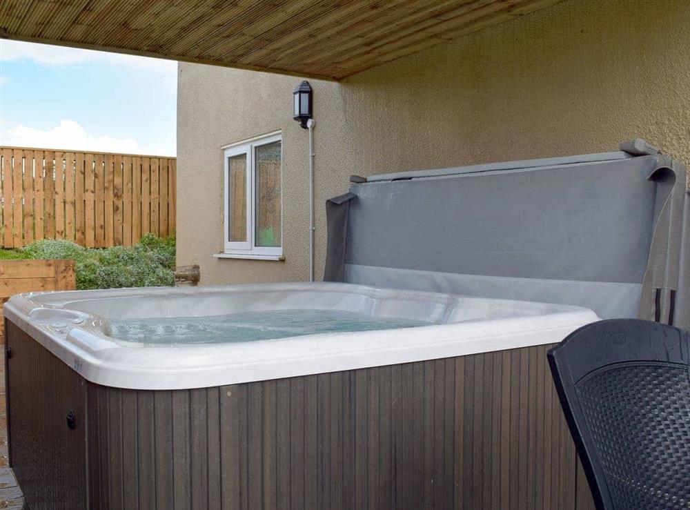 Relaxing hot tub at Bryntowy in Kidwelly, Dyfed
