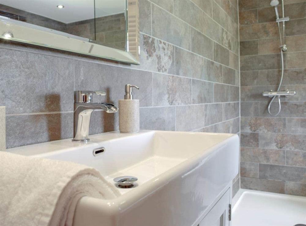 Well presented tiled bathroom (photo 2) at Bryntowy in Kidwelly, Dyfed