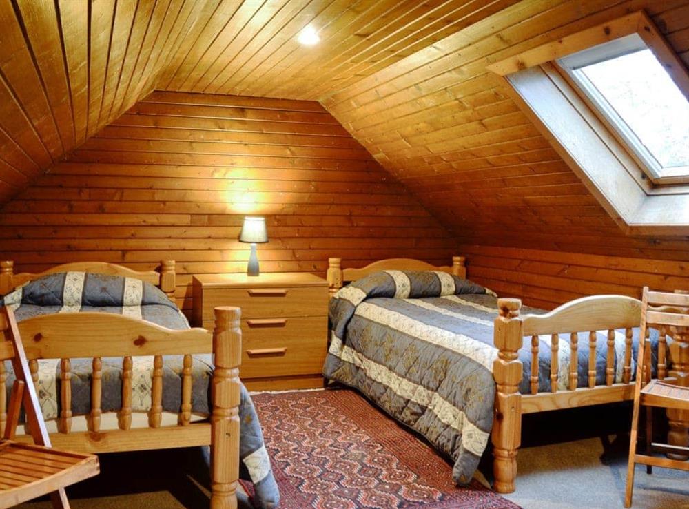 Twin bedroom at Buckhood in Glenprosen, by Kirriemuir, Angus