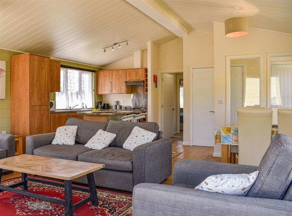 Living area at Buckland Lodge in Pentridge, Dorset
