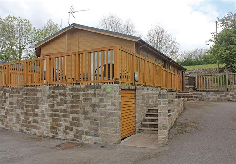 One of the lodges at Bucklegrove Holiday Park in Cheddar, Somerset