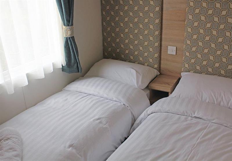 Twin bedroom in a Luxury caravan (photo number 2) at Bucklegrove Holiday Park in Cheddar, Somerset