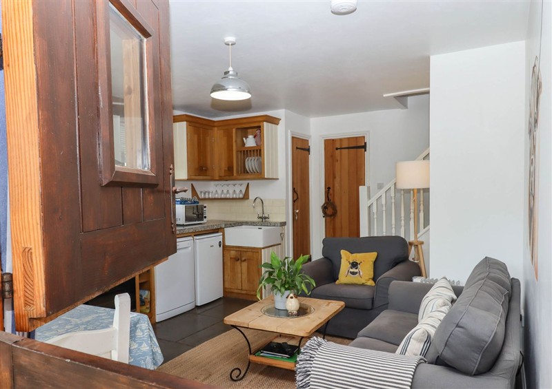 The living area at Buckleigh Lodge, Kingsteignton