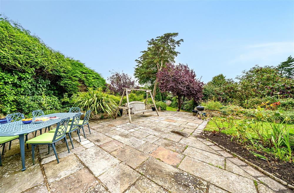 The garden terrace at Bucknowle Lodge, Wareham