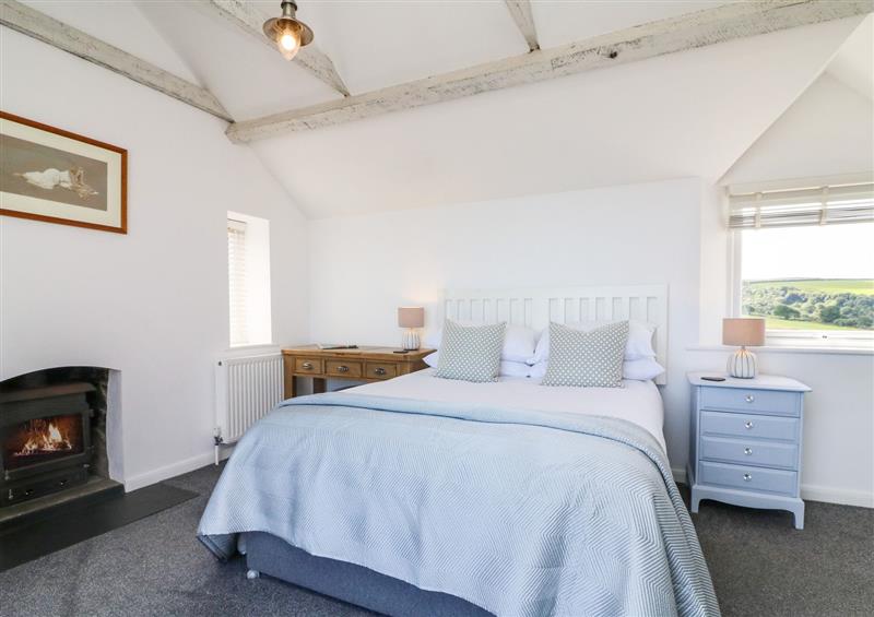 One of the bedrooms at Buddicombe House, Combe Martin