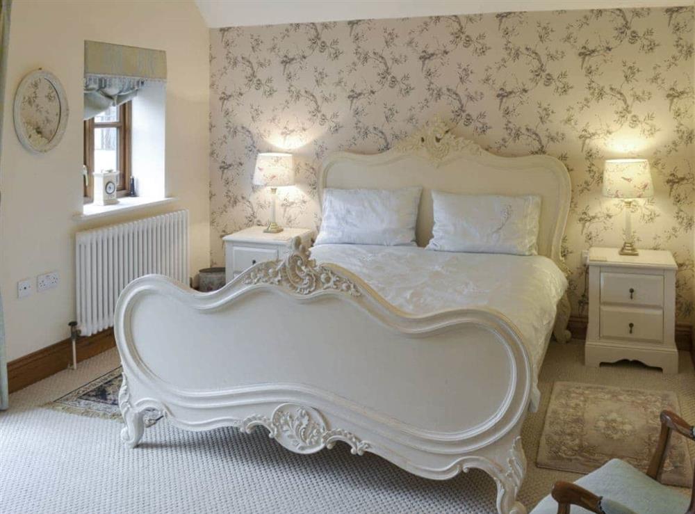 Relaxing master bedroom at Buddileigh Farm in Betley, near Crewe, Cheshire