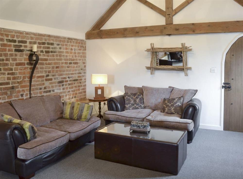 Seating area within games room at Buddileigh Farm in Betley, near Crewe, Cheshire