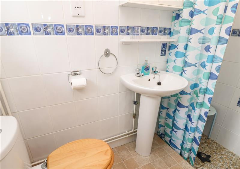 The bathroom at Buddleia Cottage, Seaview