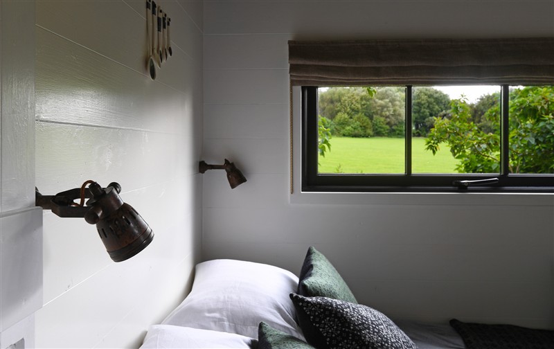 Bedroom at Bugail Hut, Tresillian Wood near Llantwit Major
