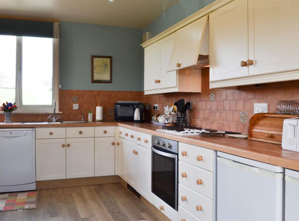Well-appointed kitchen at Bugatti House in Bosbury, near Ledbury, Herefordshire