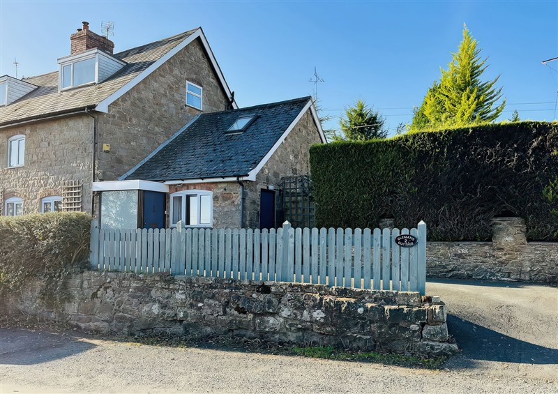Outside at Bumble Bee at 2 Clematis Cottage, near Clee Hill