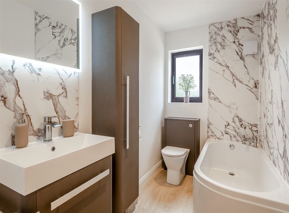 Bathroom at Bumble Bee Farm in Mattishall, near Dereham, Norfolk