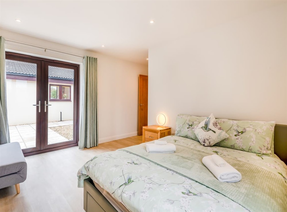Double bedroom at Bumble Bee Farm in Mattishall, near Dereham, Norfolk