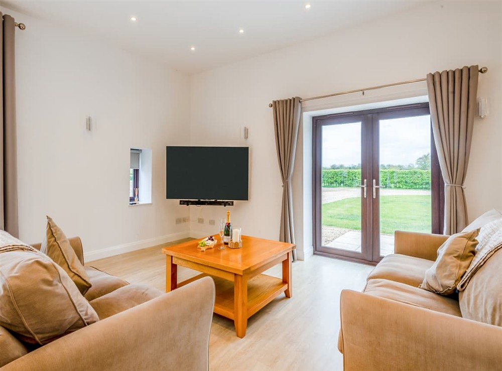 Living area at Bumble Bee Farm in Mattishall, near Dereham, Norfolk