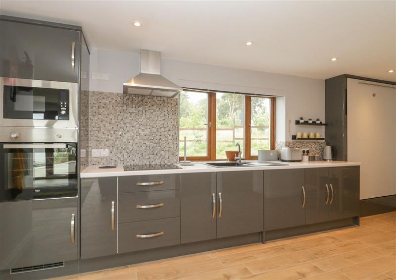 The kitchen at Bumble Bee Retreat, Tytherleigh