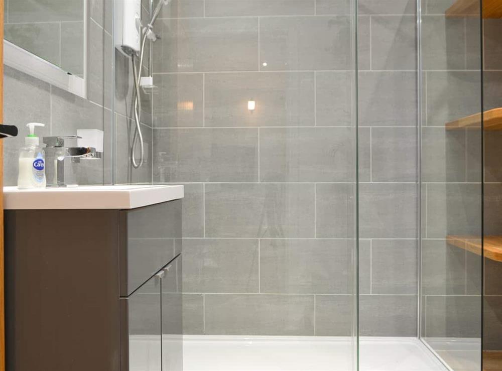 Shower room at Bumble Cottage in Cockermouth, Cumbria