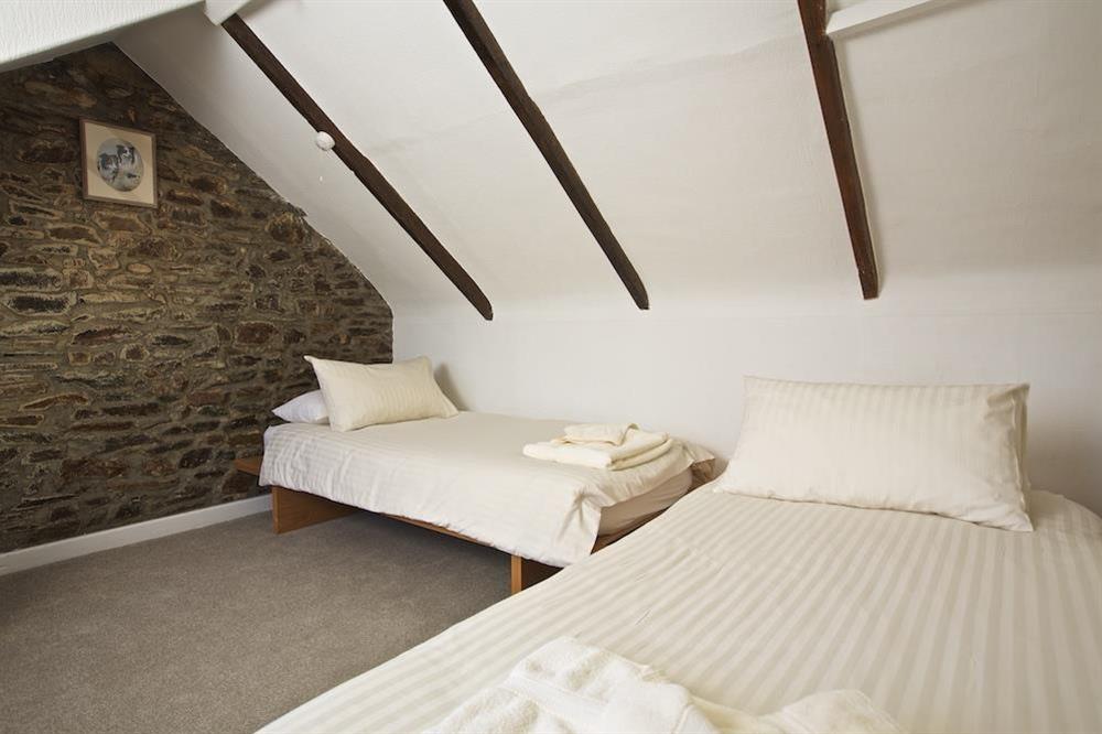 Twin room on the second floor at Bumblebee Cottage in 7 Shadycombe Road, Salcombe
