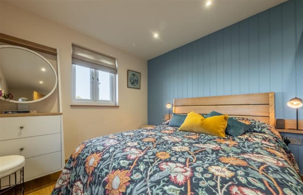 The master bedroom has a comfortable double bed at Bumblebee Cottage, Culford Heath near Bury Saint Edmunds