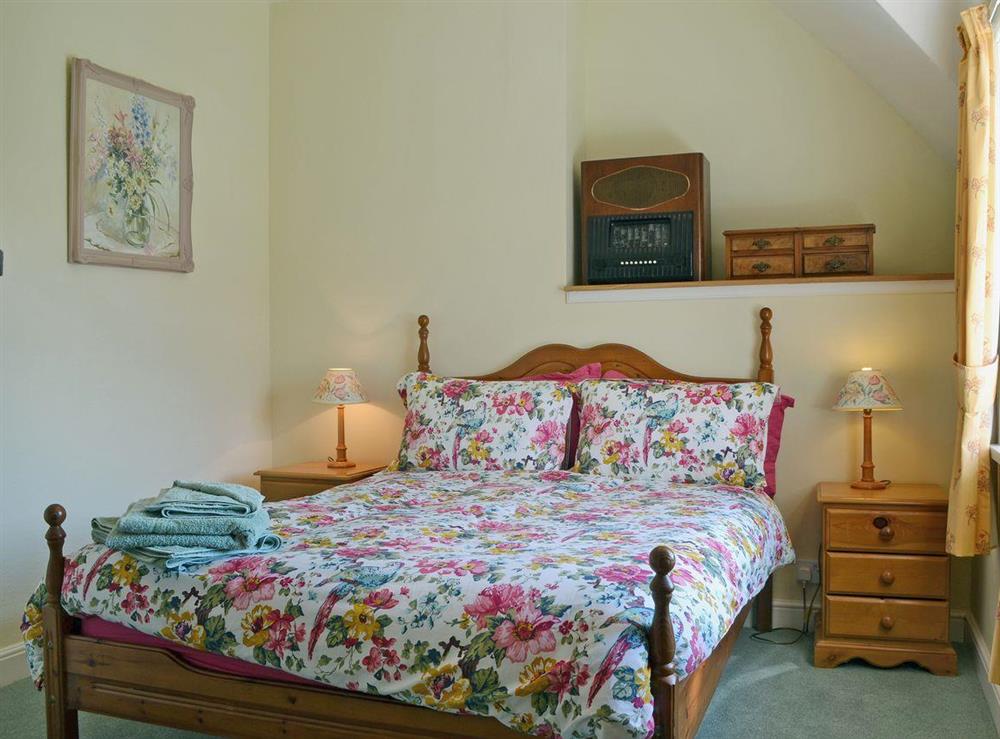 Comfortable double bedroom at Bumblebee Cottage in Marske near Richmond, North Yorkshire