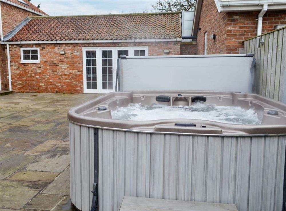 Luxurious hot tub (photo 2) at Bumblebee Cottage in Skipsea, near Hornsea, North Humberside